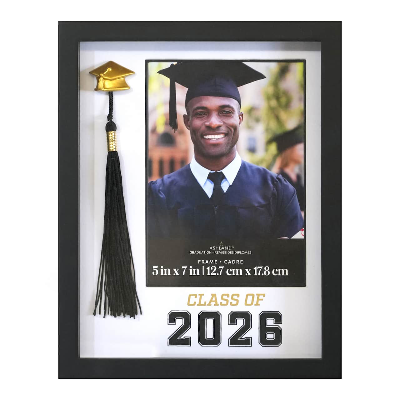 5" x 7" Black & White Class of 2026 Tassel Frame, Graduation by Ashland®